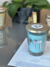 Load image into Gallery viewer, AHAVA/LOVE Light Blue Coastal Breeze Candle- For Brothers For Life
